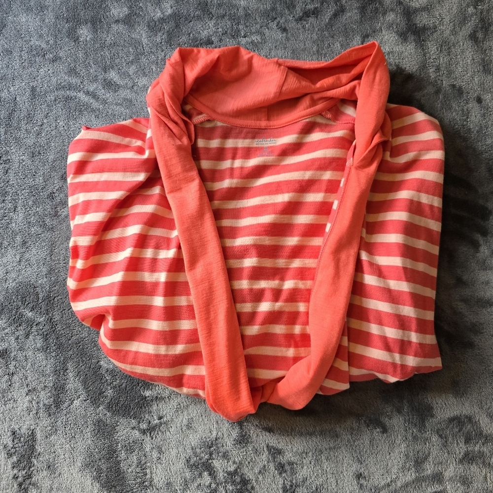 Icebreaker Villa Wrap 100% Wool Open Front Cardigan Size Medium